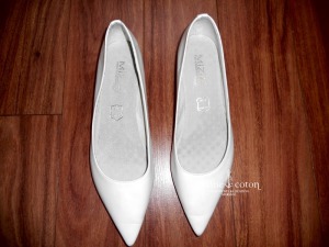 Mizia - Escarpins (chaussures) en cuir blanc