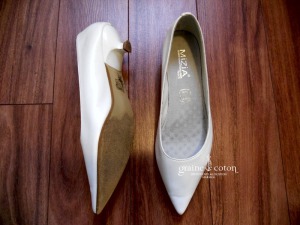 Mizia - Escarpins (chaussures) en cuir blanc