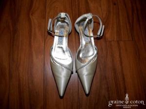 Melody - Escarpins (chaussures) en satin ivoire