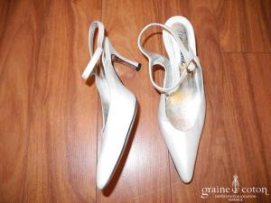 Free Lance - Escarpins (chaussures) en cuir ivoire nacré