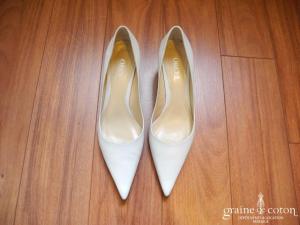 Orsel - Escarpins (chaussures) en cuir blanc