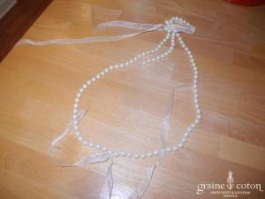 Rembo Styling - Collier / sautoir de perles ivoires