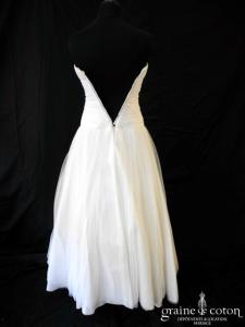 Delphine Manivet - Alban (taille basse tulle de soie fluide drapé blanche)