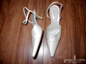 Pronuptia - Escarpins (chaussures) Setim en tissu nacré ivoire