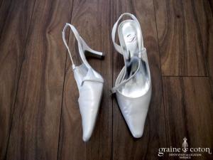 Dejean - Escarpins (chaussures) en cuir ivoire