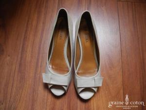Donna Loka - Escarpins (chaussures) compensés en cuir capuccino clair