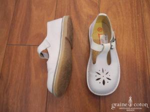 DPAM - Chaussures enfant en cuir blanc