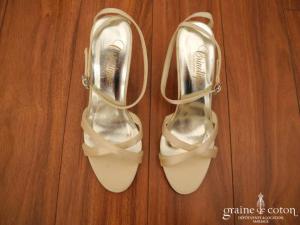 Crinoligne - Sandales (chaussures) Jadis en satin champagne