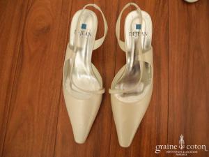 Dejean - Escarpins (chaussures) ivoire bouts pointus