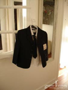 Nouvelle mode - Costume garçon noir avec cravate