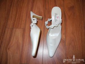 Prudence Macé pour Pronuptia - Escarpins (chaussures) ivoire nacré