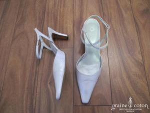 Perlato - Escarpins (chaussures) en cuir ivoire nacré