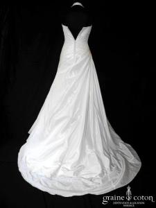 Lili la mariée - Soleil (drapé taffetas tour de cou dos boutonné bretelles tour de cou bustier taille basse)