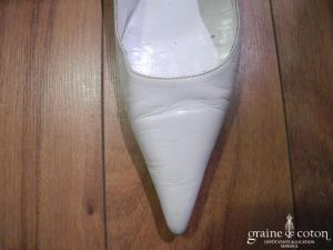 Laurent Mercadal - Escarpins (chaussures) en cuir blanc