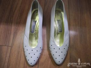 Samantha - Escarpins (chaussures) en cuir ivoire