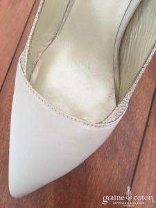 Menbur - Escarpins (chaussures) en satin ivoire