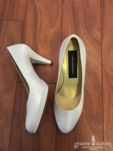 Linea Raffaëlli - Escarpins (chaussures) en cuir ivoire nacré