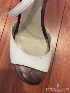 Perlato - Sandales blanches en cuir (chaussures)