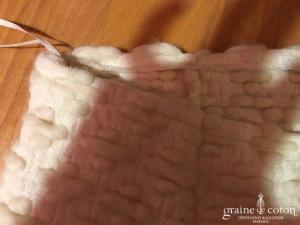 Delphine Manivet - Short court ivoire clair à bretelles (laine)