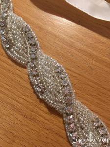 Création - Headband ou ceinture perles et strass