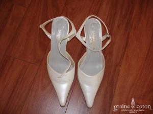 Barracuda Shoes - Escarpins (chaussures) en cuir ivoire nacré