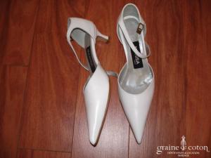 Marisa - Escarpins (chaussures) en cuir blanc