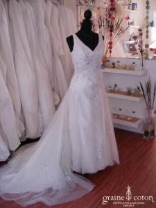 Prélude Mariage - Robe de mariée drapée (organza tulle)