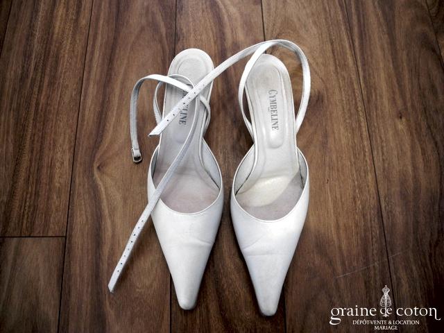 Cymbeline - Escarpins (chaussures) en satin ivoire