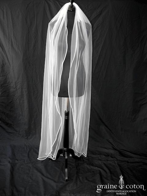Bianco Evento - Voile simple long de 170 cm 